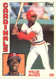 1984 Topps      310     Willie McGee